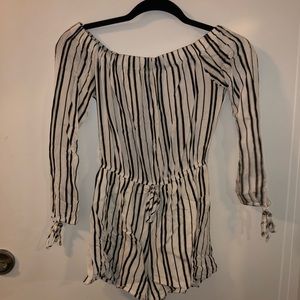 Striped romper